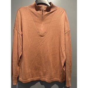 Haven Well Within Women’s XL Tan Soft Knit Pullover Cozy Minimalist Sweater fall